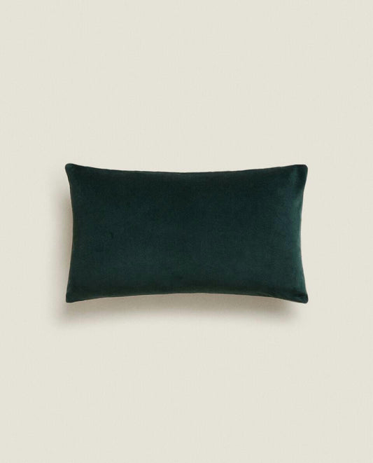 LINEN AND VELVET CUSHION COVER