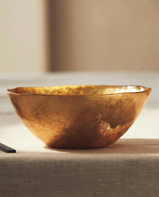 GOLDEN GLASS BOWL