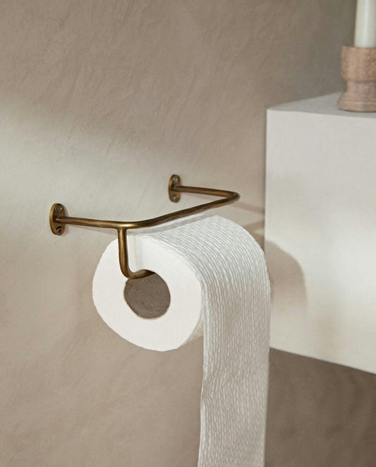 GOLDEN TOILET ROLL HOLDER